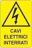 Rectangular danger sign - 330 x 500 mm