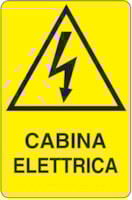 Rectangular danger sign - 330 x 500 mm