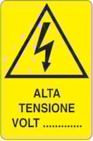 Rectangular danger sign - 330 x 500 mm Rectangular danger sign - 330 x 500 mm