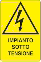 Rectangular danger sign - 250 x 330 mm Rectangular danger sign - 250 x 330 mm