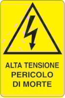 Rectangular danger sign - 330 x 500 mm