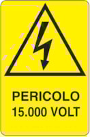 Rectangular danger sign - 330 x 500 mm