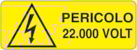 Adhesive for recta. danger sign - 350 x 125 mm