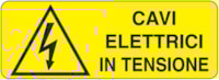 Rectangular danger sign - 350 x 125 mm