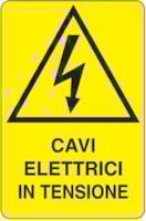 Rectangular danger sign - 250 x 330 mm