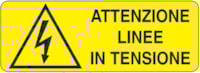 Rectangular danger sign - 350 x 125 mm
