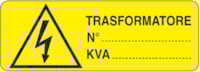 Rectangular danger sign - 350 x 125 mm