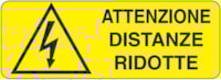 Rectangular danger sign - 350 x 125 mm