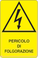 Rectangular danger sign - 250 x 330 mm