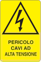 Rectangular danger sign - 250 x 330 mm Rectangular danger sign - 250 x 330 mm