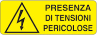 Rectangular danger sign - 350 x 125 mm Rectangular danger sign - 350 x 125 mm