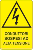 Rectangular danger sign - 330 x 500 mm Rectangular danger sign - 330 x 500 mm