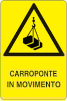 Rectangular danger sign - 330 x 500 mm Rectangular danger sign - 330 x 500 mm