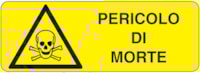 Rectangular danger sign - 350 x 125 mm Rectangular danger sign - 350 x 125 mm