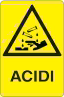 Rectangular danger sign - 250 x 330 mm Rectangular danger sign - 250 x 330 mm