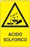 Rectangular danger sign - 330 x 500 mm