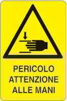 Rectangular danger sign - 330 x 500 mm