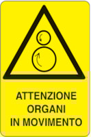 Rectangular danger sign - 250 x 330 mm