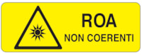 Adhesive for recta. danger sign - 350 x 125 mm