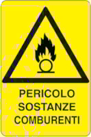 Rectangular danger sign - 330 x 500 mm